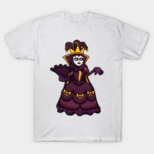 Female Venice Carnival Jester T-Shirt